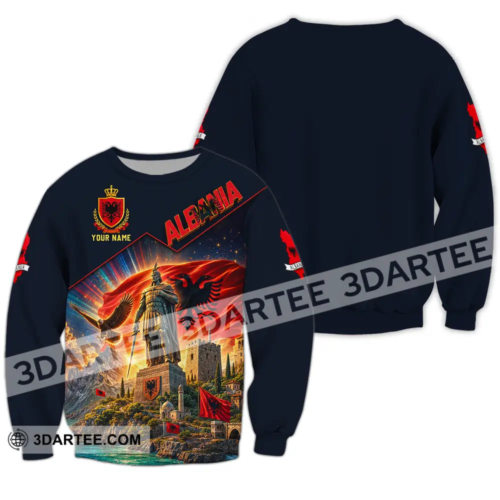 Unisex Shirt - Custom Albania Shirt - Long Sleeve / S - T-shirt
