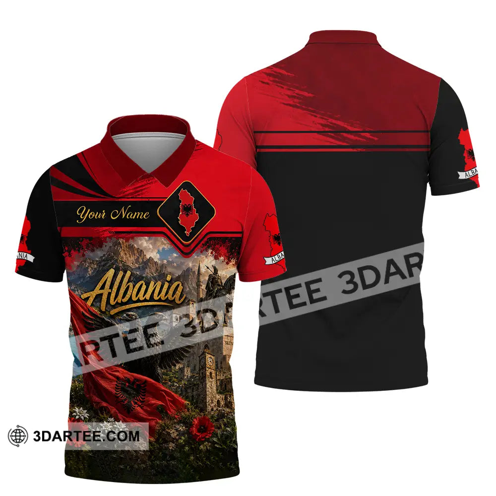 Unisex Shirt - Custom Albania Shirt - Polo Shirt / S - T-shirt