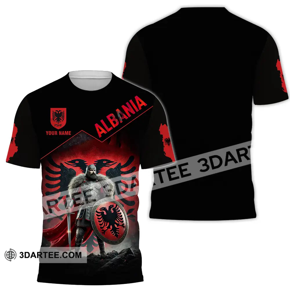 Unisex Shirt - Custom Albania Warrior Shirt - T-shirt