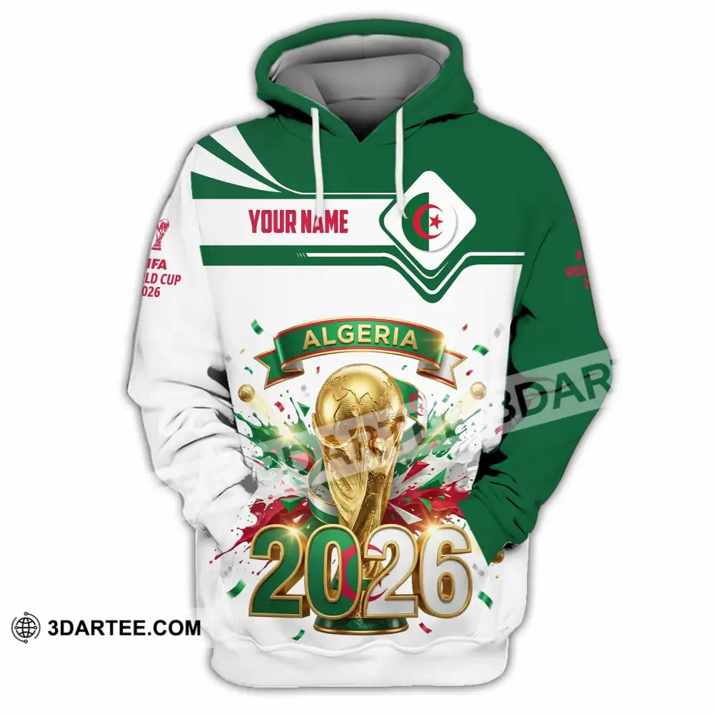 Unisex Shirt - Custom Algeria World Cup 2026 3D Shirt - Hoodie / S - T-shirt