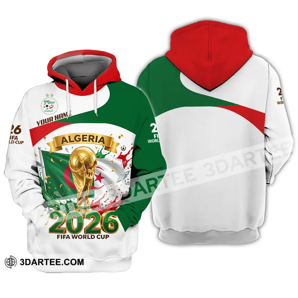 Unisex Shirt - Custom Algeria World Cup 2026 3D Shirt - Hoodie / S - T-shirt