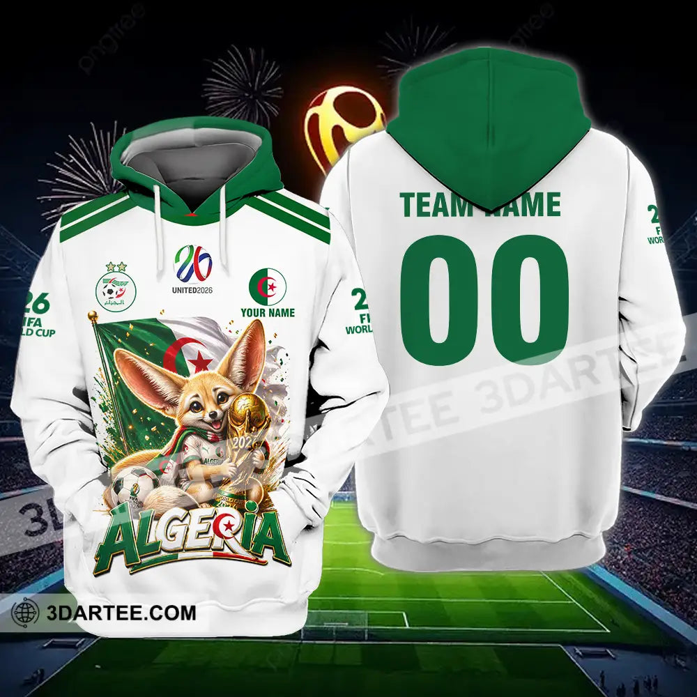 Unisex Shirt - Custom Algeria World Cup 2026 3D Shirt - Hoodie / S - T-shirt