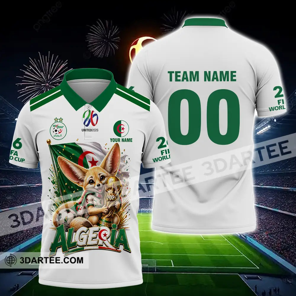 Unisex Shirt - Custom Algeria World Cup 2026 3D Shirt - Polo Shirt / S - T-shirt