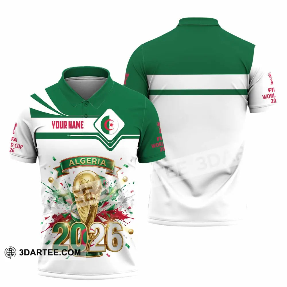 Unisex Shirt - Custom Algeria World Cup 2026 3D Shirt - Polo Shirt / S - T-shirt