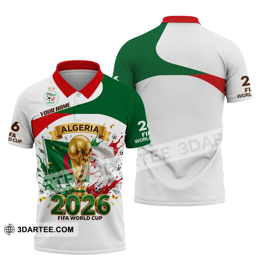 Unisex Shirt - Custom Algeria World Cup 2026 3D Shirt - Polo Shirt / S - T-shirt