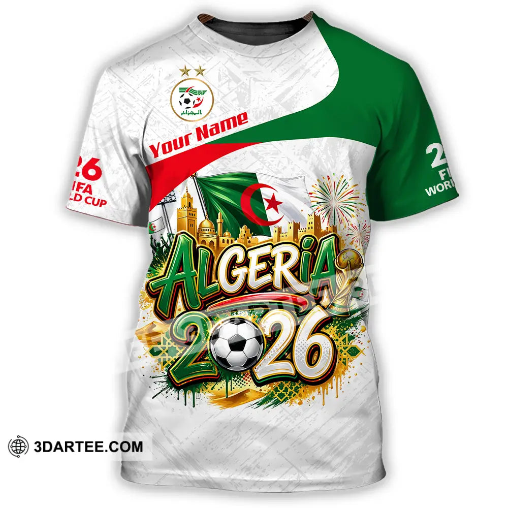 Unisex Shirt - Custom Algeria World Cup 2026 3D Shirt - T-Shirt / S - T-shirt