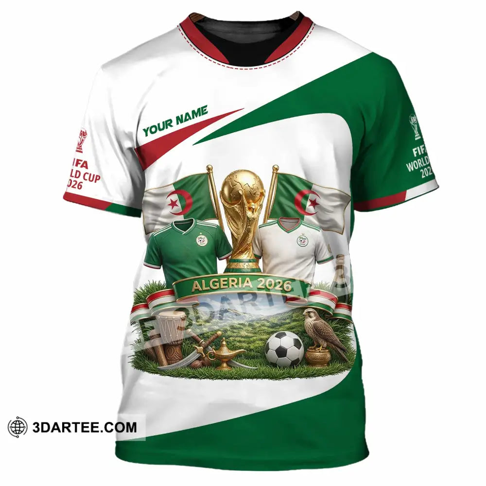 Unisex Shirt - Custom Algeria World Cup 2026 3D Shirt - T-Shirt / S - T-shirt