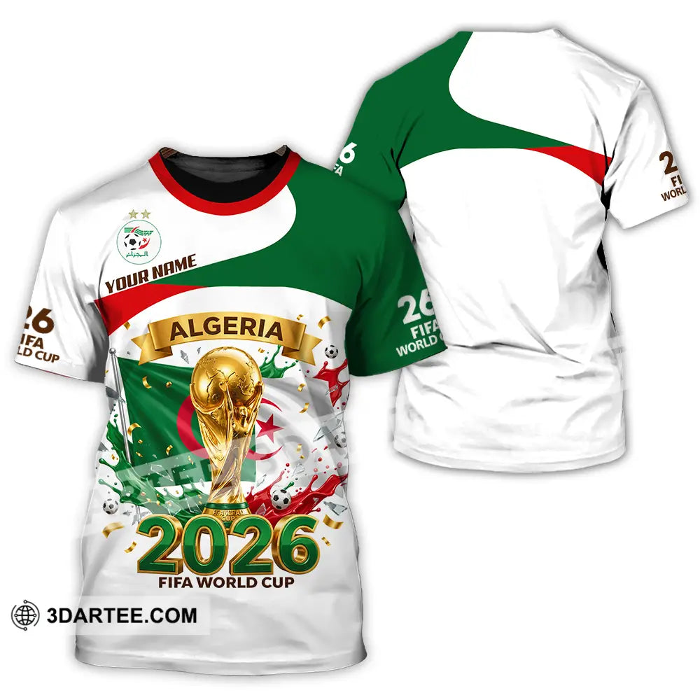 Unisex Shirt - Custom Algeria World Cup 2026 3D Shirt - T-Shirt / S - T-shirt