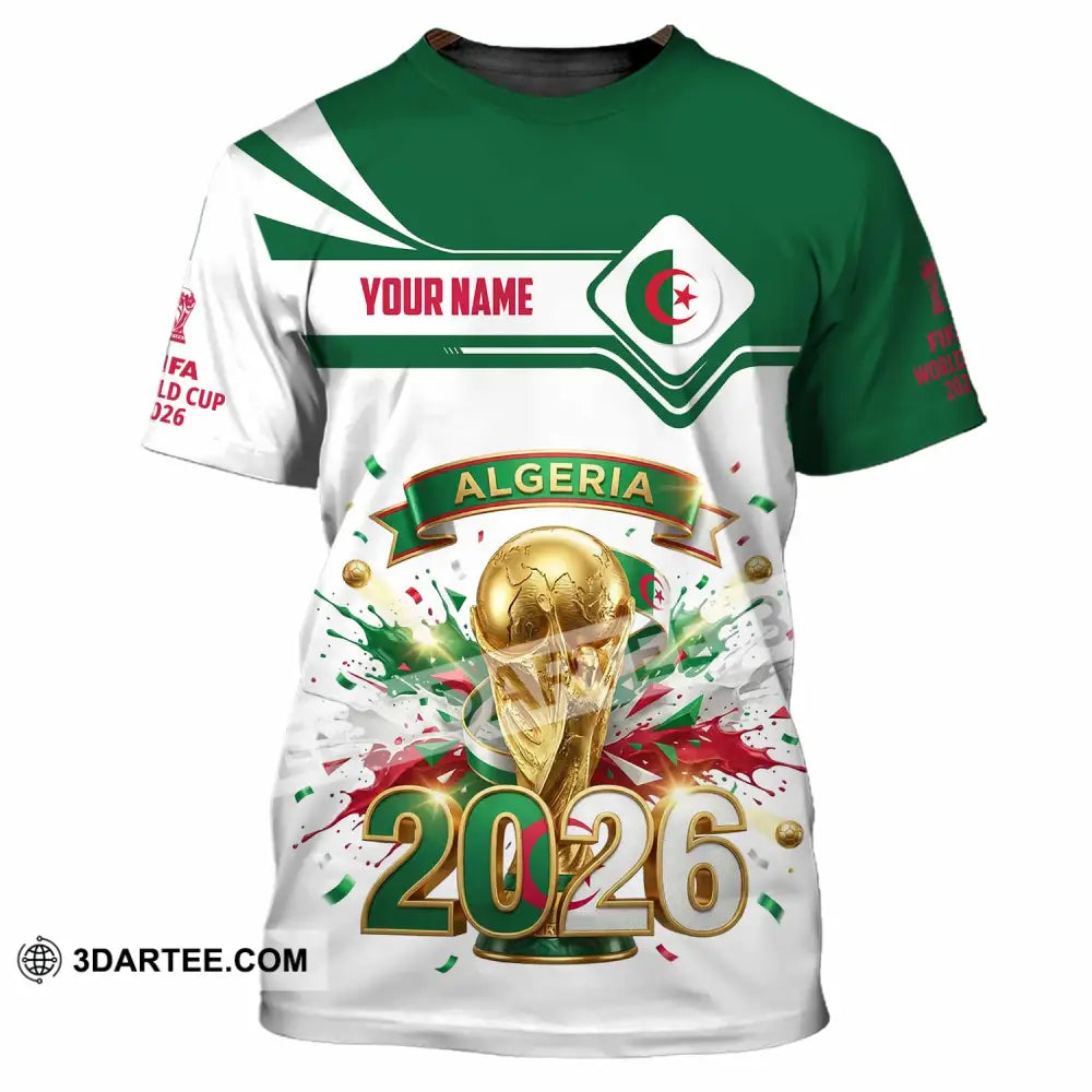 Unisex Shirt - Custom Algeria World Cup 2026 3D Shirt - T-Shirt / S - T-shirt