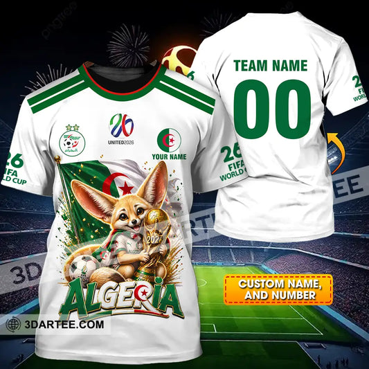 Unisex Shirt - Custom Algeria World Cup 2026 3D Shirt - T-Shirt / S - T-shirt