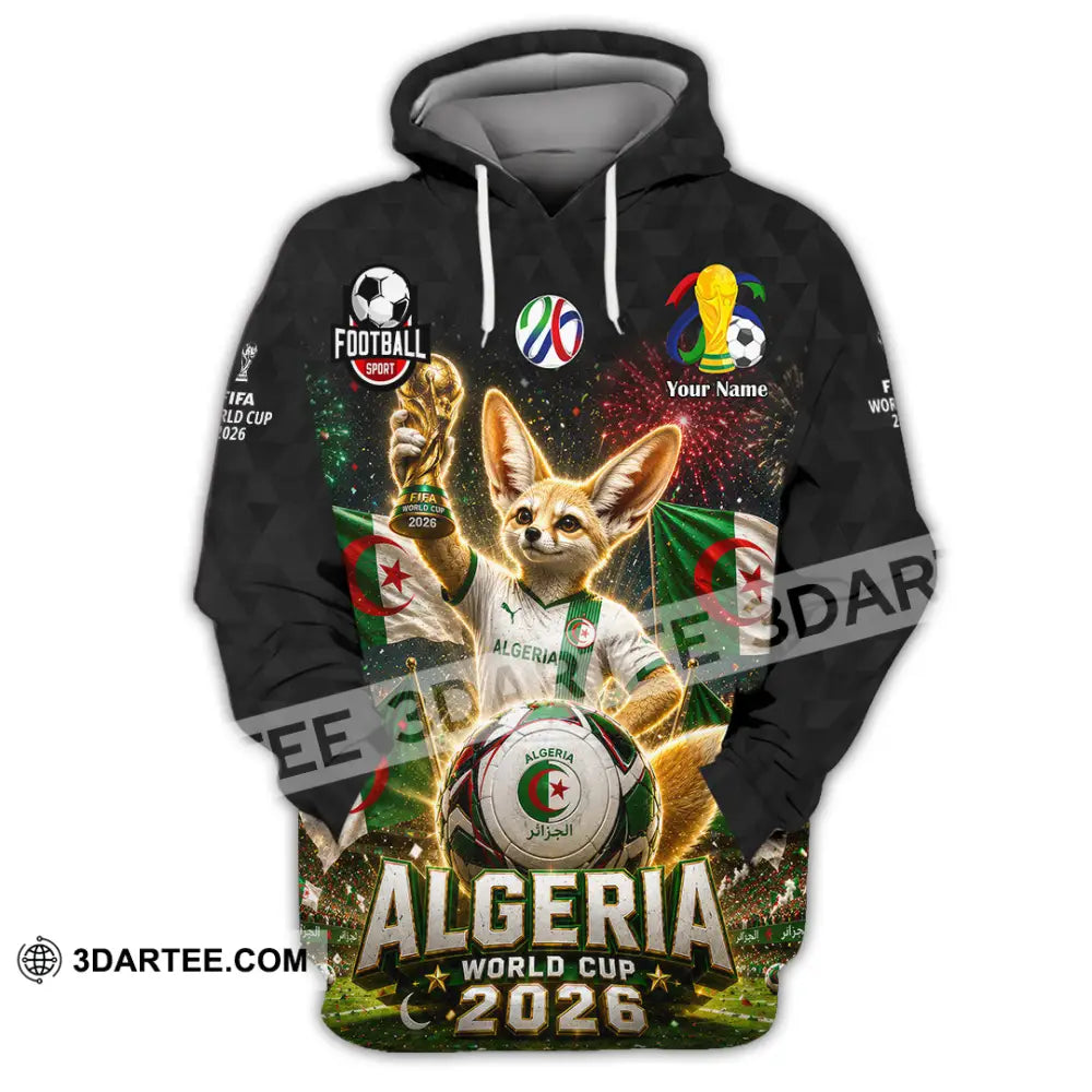 Unisex Shirt - Custom Algeria World Cup 2026 Shirt - Hoodie / S - T-shirt