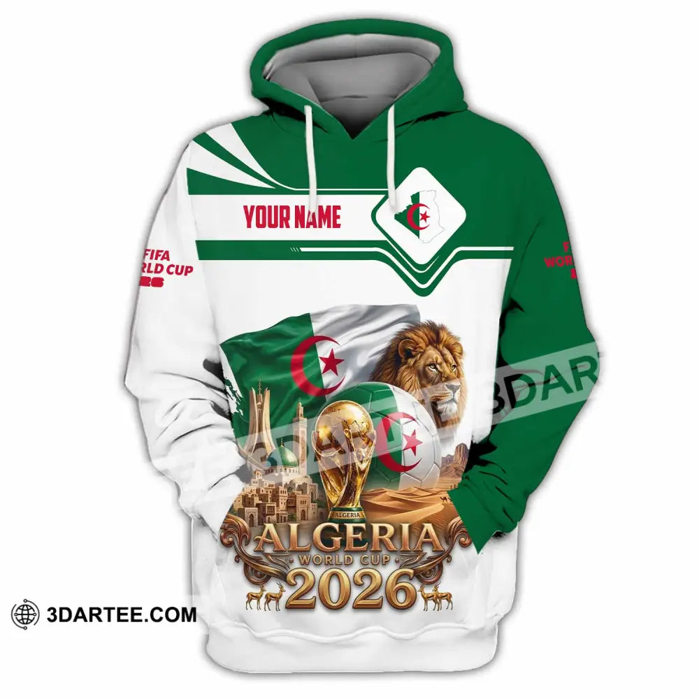 Unisex Shirt - Custom Algeria World Cup 2026 Shirt - Hoodie / S - T-shirt