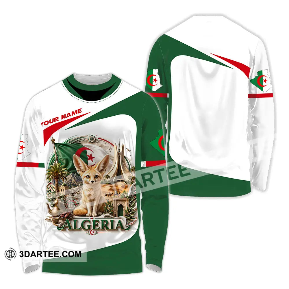 Unisex Shirt - Custom Algeria Shirt - Long Sleeve Shirt / S - T-shirt