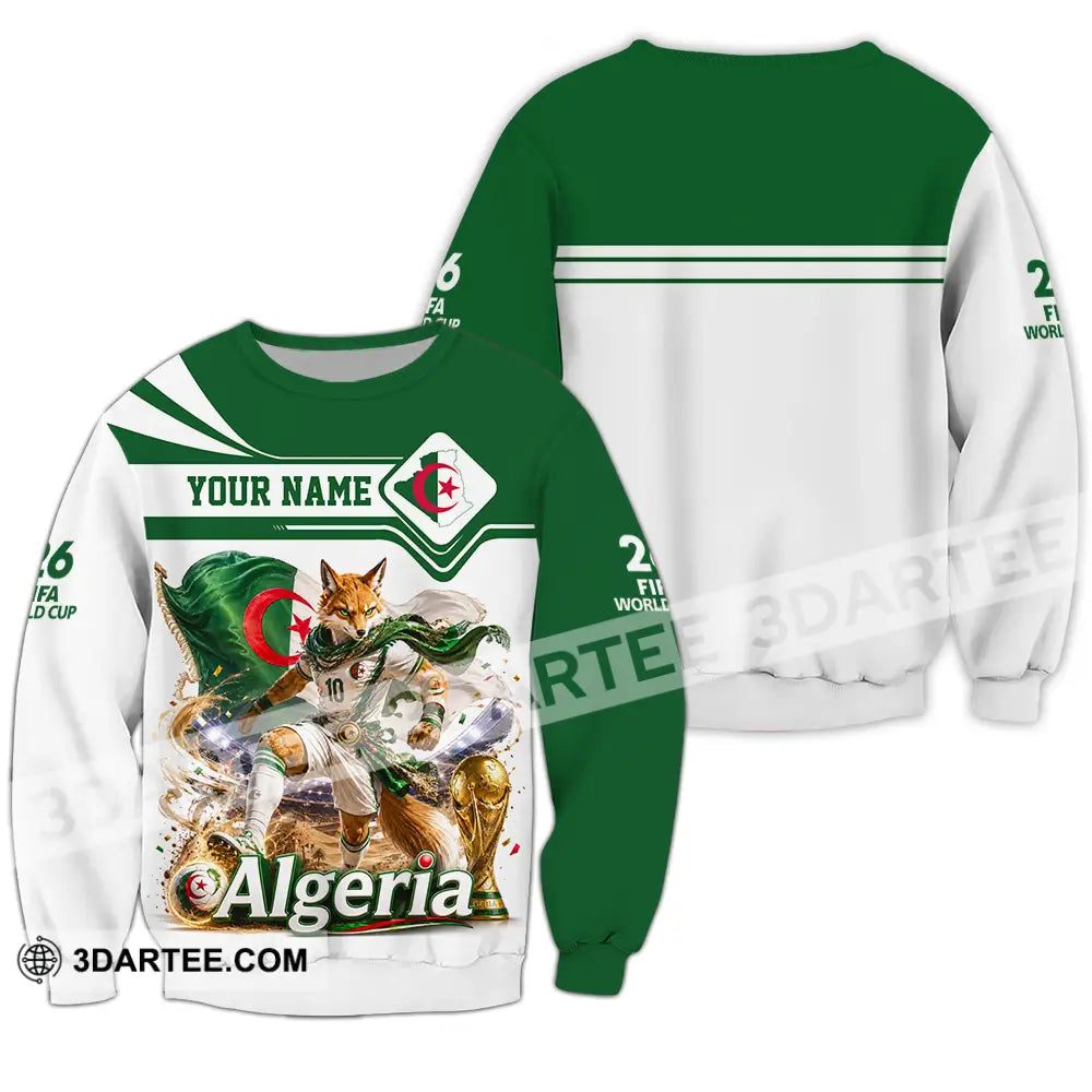 Unisex Shirt - Custom Algeria World Cup 2026 Shirt - Long Sleeve / S - T-shirt