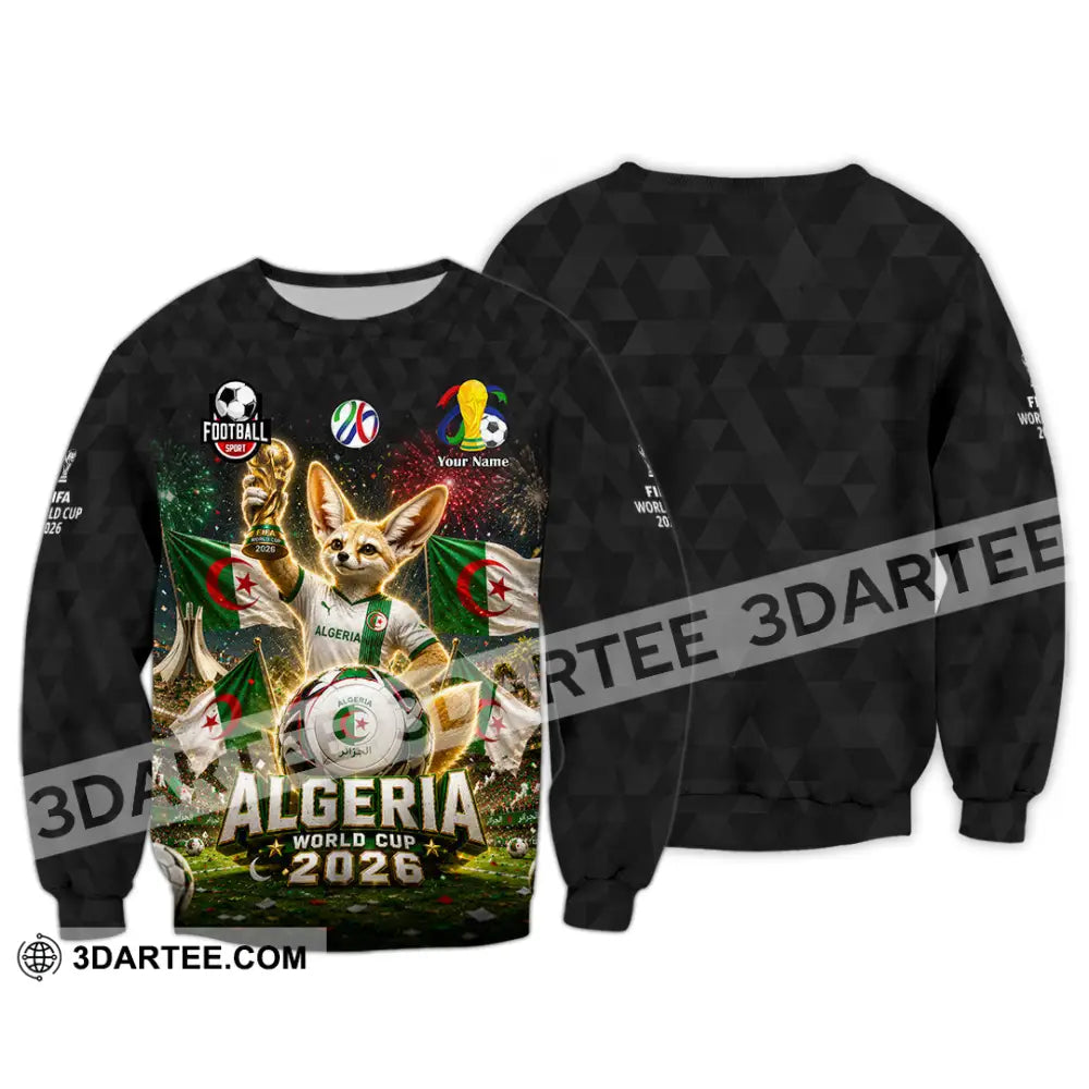 Unisex Shirt - Custom Algeria World Cup 2026 Shirt - Long Sleeve / S - T-shirt