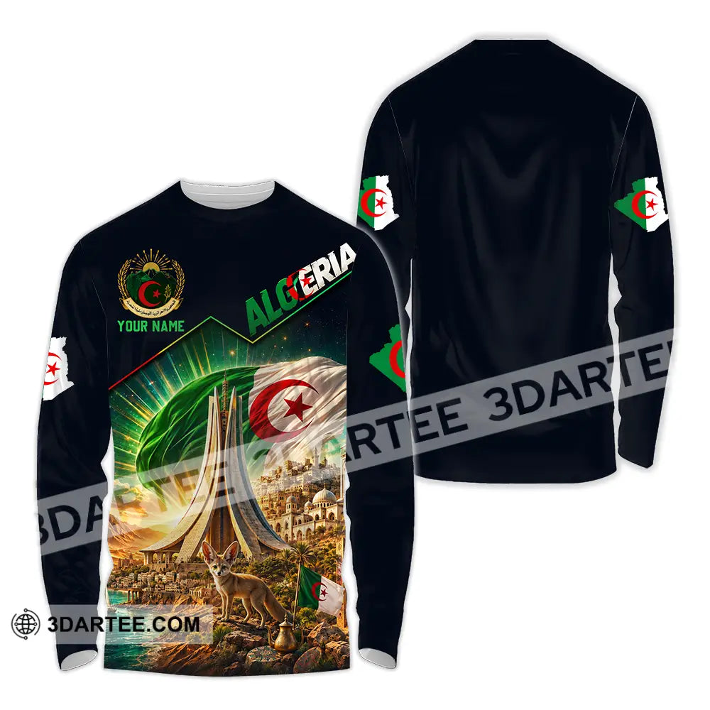 Unisex Shirt - Custom Algeria Shirt - Long Sleeve Shirt / S - T-shirt