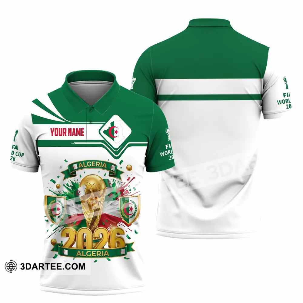Unisex Shirt - Custom Algeria World Cup 2026 Shirt - Polo Shirt / S - T-shirt