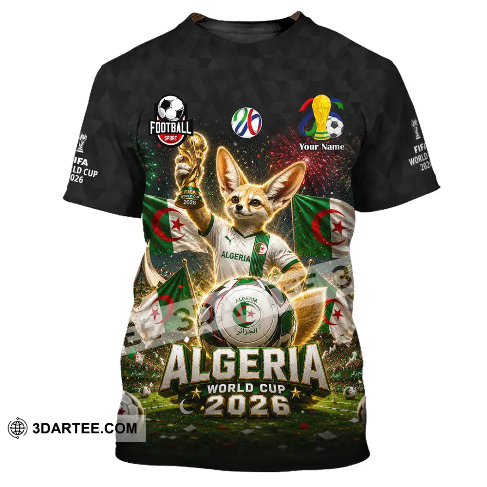 Unisex Shirt - Custom Algeria World Cup 2026 Shirt - T-Shirt / S - T-shirt