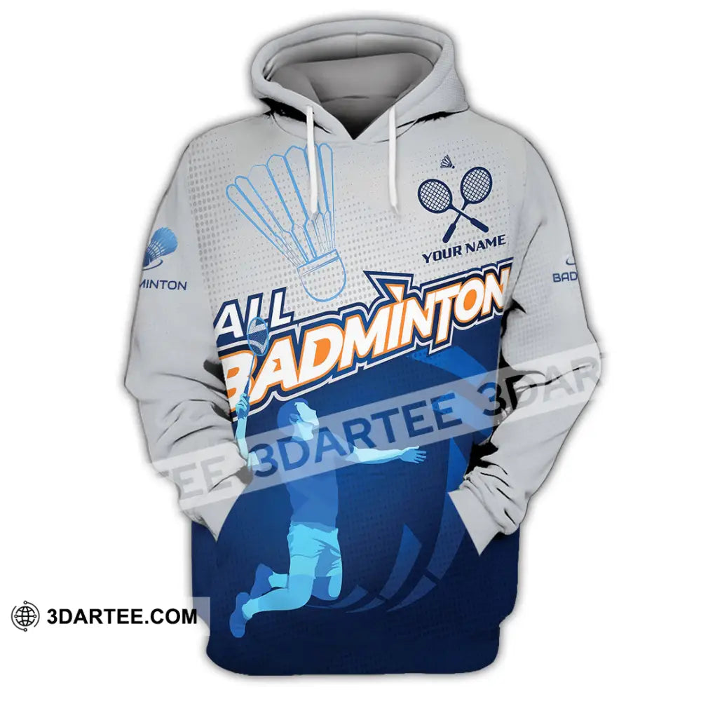 Unisex Shirt - Custom All Badminton 3D Shirt Hoodie / S T-shirt