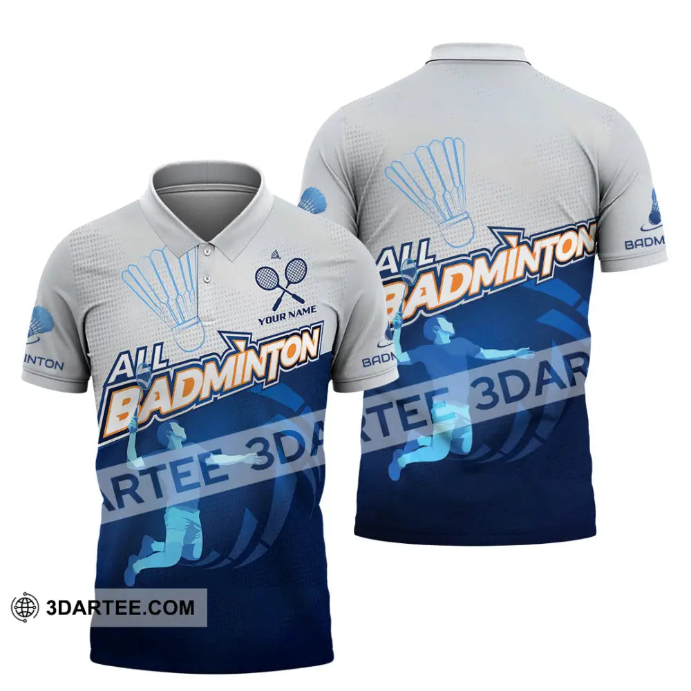 Unisex Shirt - Custom All Badminton 3D Shirt Polo Shirt / S T-shirt