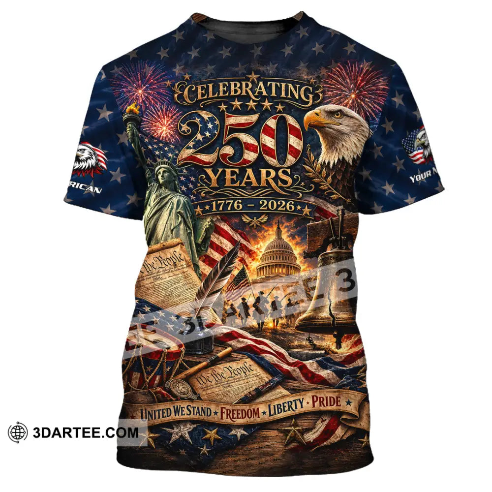 Unisex Shirt - Custom America 250 Years Shirt - T-Shirt / S - T-shirt