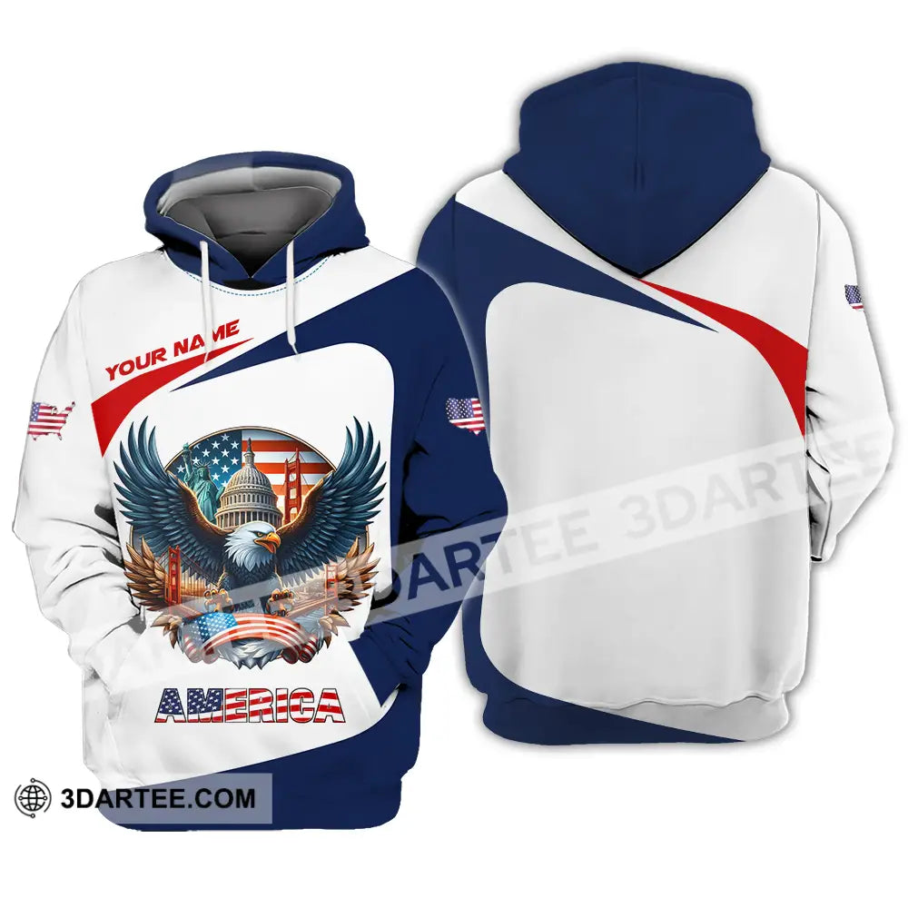 Unisex Shirt - Custom America 3D Shirt - Hoodie / S - T-shirt