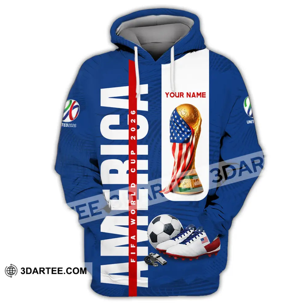 Unisex Shirt - Custom America World Cup 2026 3D Shirt Hoodie / S T-shirt