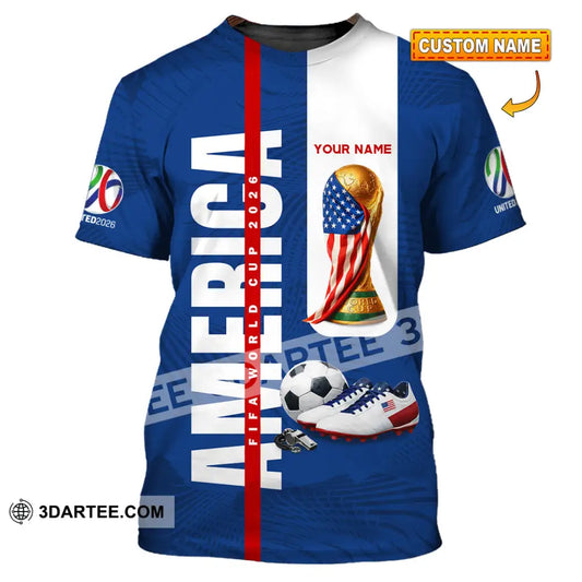Unisex Shirt - Custom America World Cup 2026 3D Shirt T-shirt
