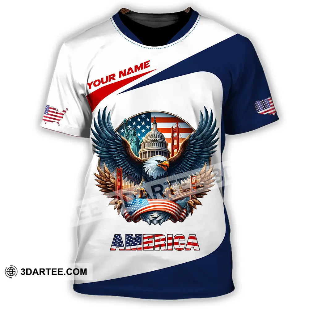 Unisex Shirt - Custom America 3D Shirt - T-Shirt / S - T-shirt