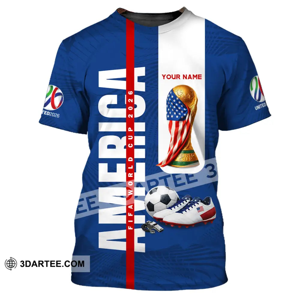 Unisex Shirt - Custom America World Cup 2026 3D Shirt T-Shirt / S T-shirt