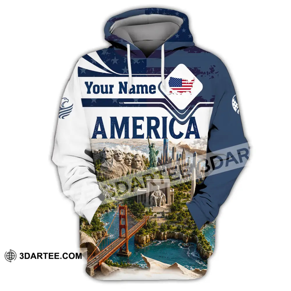 Unisex Shirt - Custom America Shirt - Hoodie / S - T-shirt