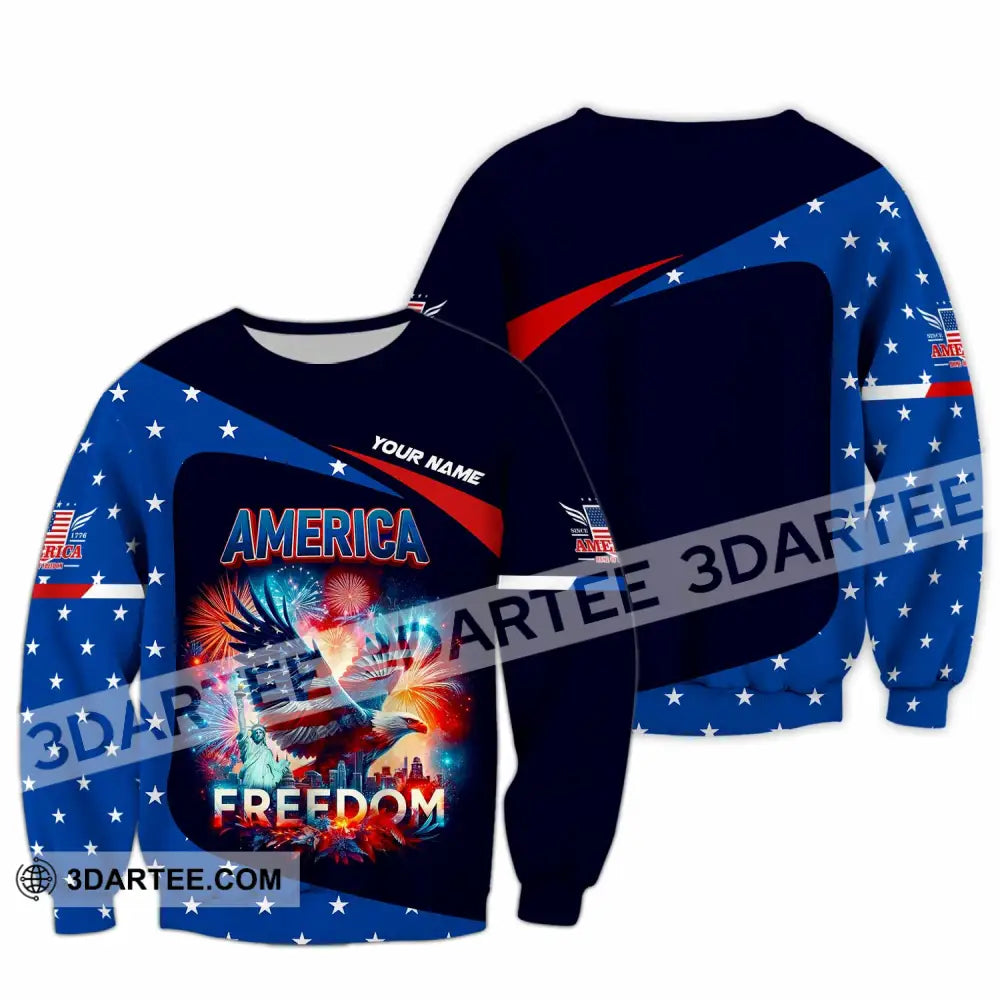 Unisex Shirt - Custom America Shirt Long Sleeve / S T-shirt