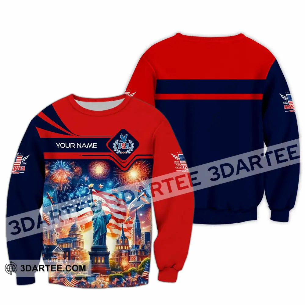 Unisex Shirt - Custom America Shirt Long Sleeve / S T-shirt