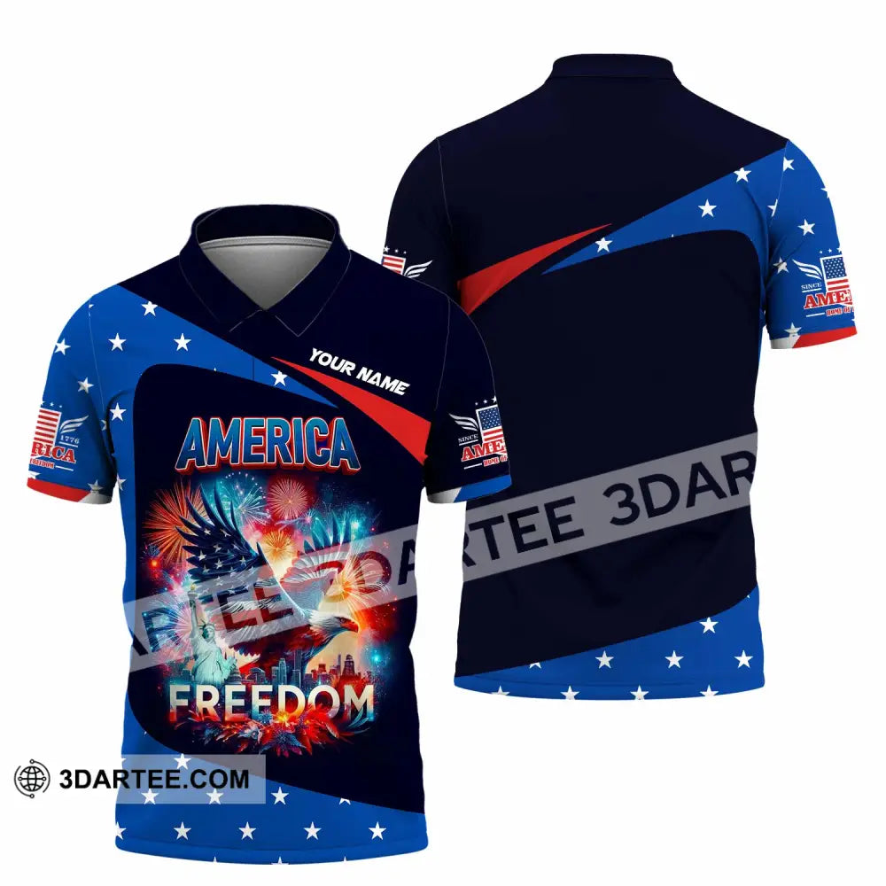 Unisex Shirt - Custom America Shirt Polo Shirt / S T-shirt