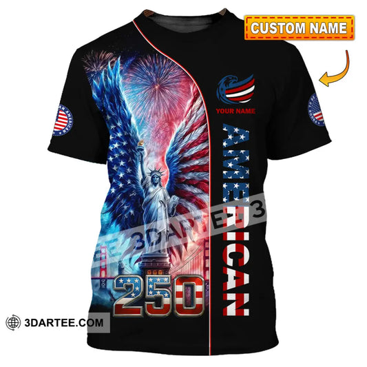 Unisex Shirt - Custom American 250 3D Shirt T-shirt