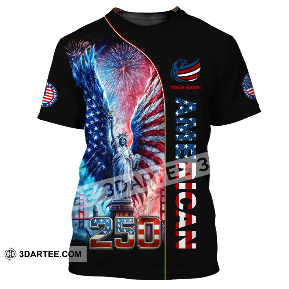 Unisex Shirt - Custom American 250 3D Shirt T-Shirt / S T-shirt