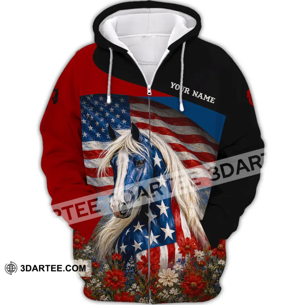 Unisex Shirt - Custom American Shirt - Zipper Hoodie / S - T-shirt