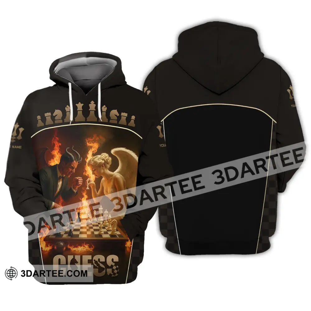 Unisex Shirt - Custom Angels & Demons Chess Shirt For Couple Hoodie / S T-shirt