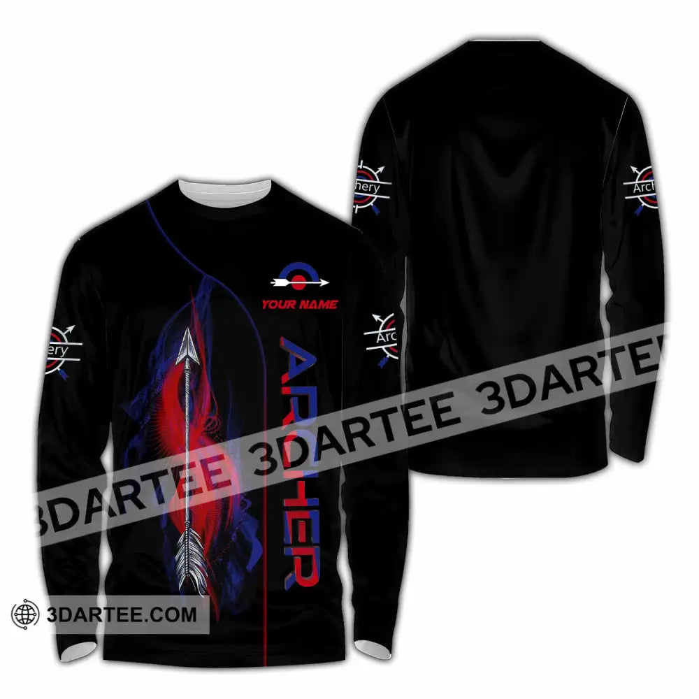 Unisex Shirt - Custom Archer 3D Shirt Long Sleeve Shirt / S T-shirt