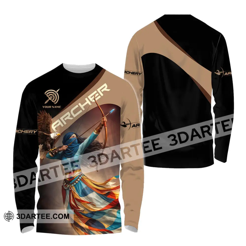 Unisex Shirt - Custom Archer 3D Shirt Long Sleeve Shirt / S T-shirt