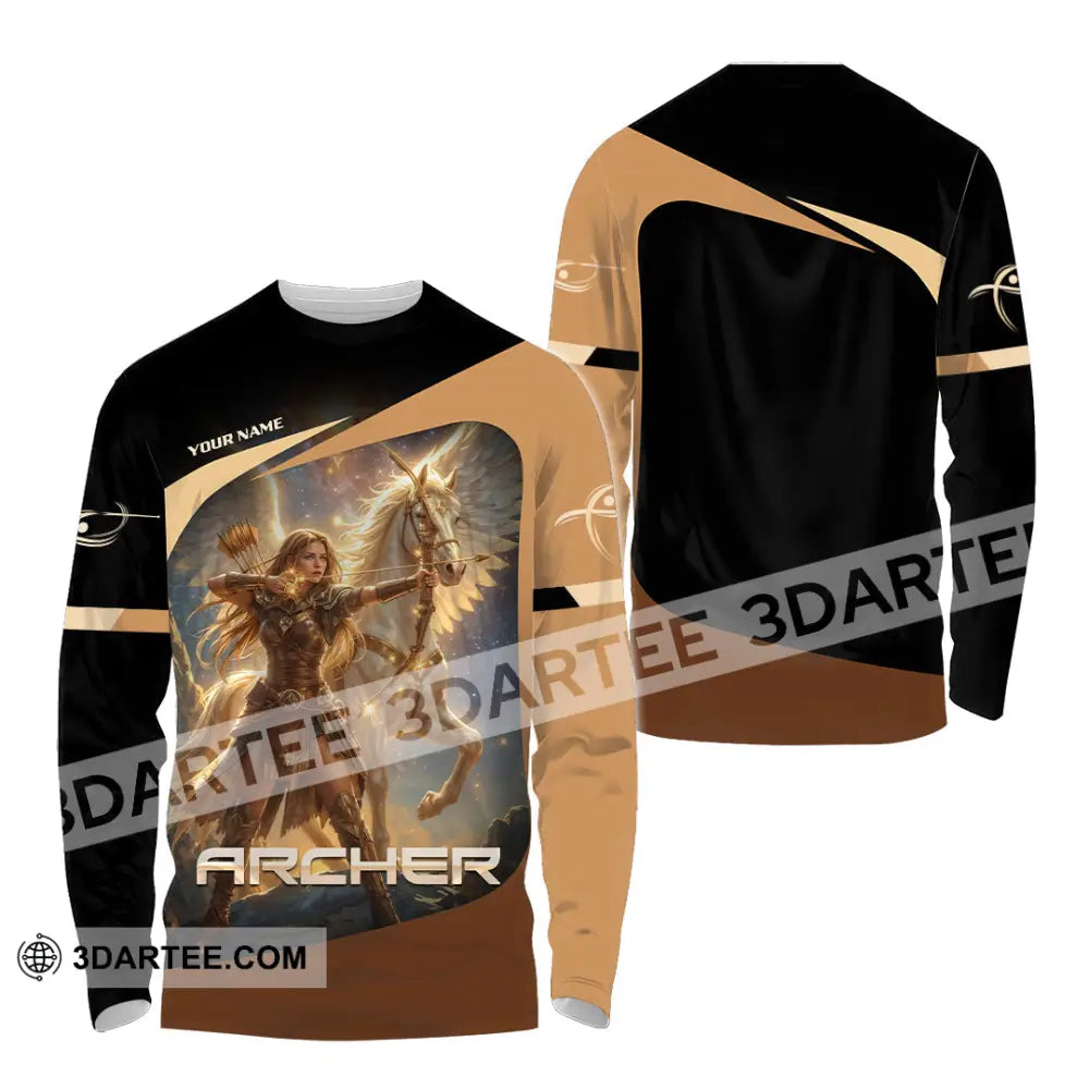 Unisex Shirt - Custom Archer 3D Shirt Long Sleeve Shirt / S T-shirt
