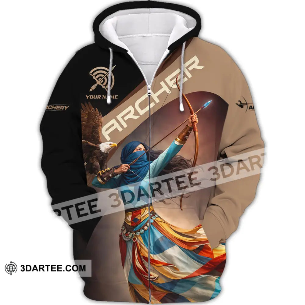 Unisex Shirt - Custom Archer 3D Shirt Zipper Hoodie / S T-shirt