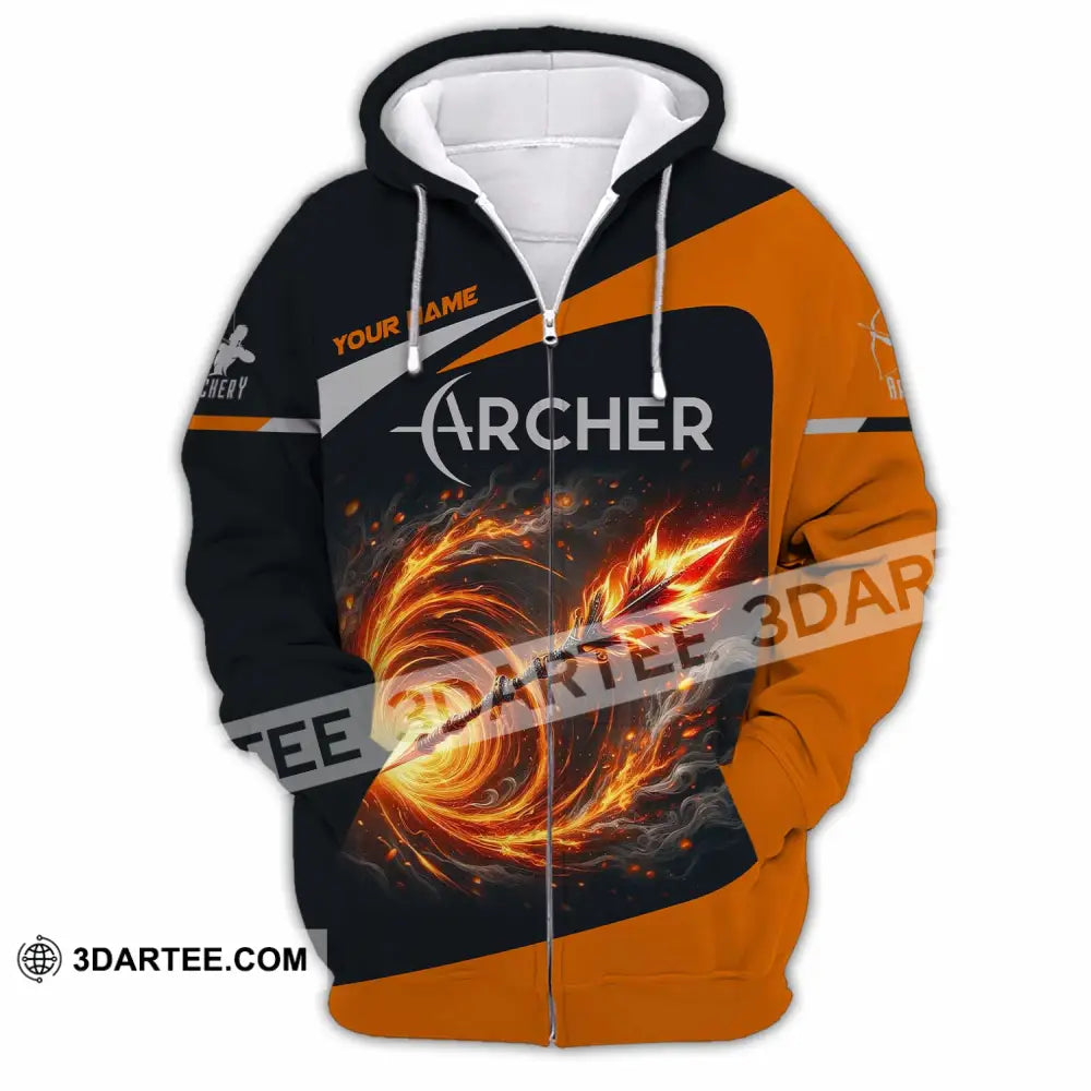 Unisex Shirt - Custom Archer Shirt Zipper Hoodie / S T-shirt