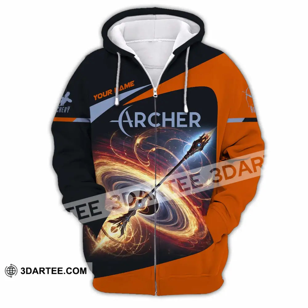Unisex Shirt - Custom Archer Shirt Zipper Hoodie / S T-shirt