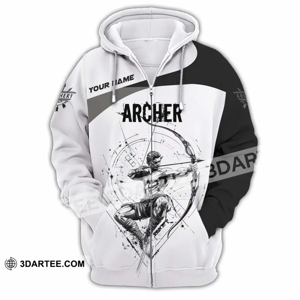 Unisex Shirt - Custom Archer Shirt Zipper Hoodie / S T-shirt