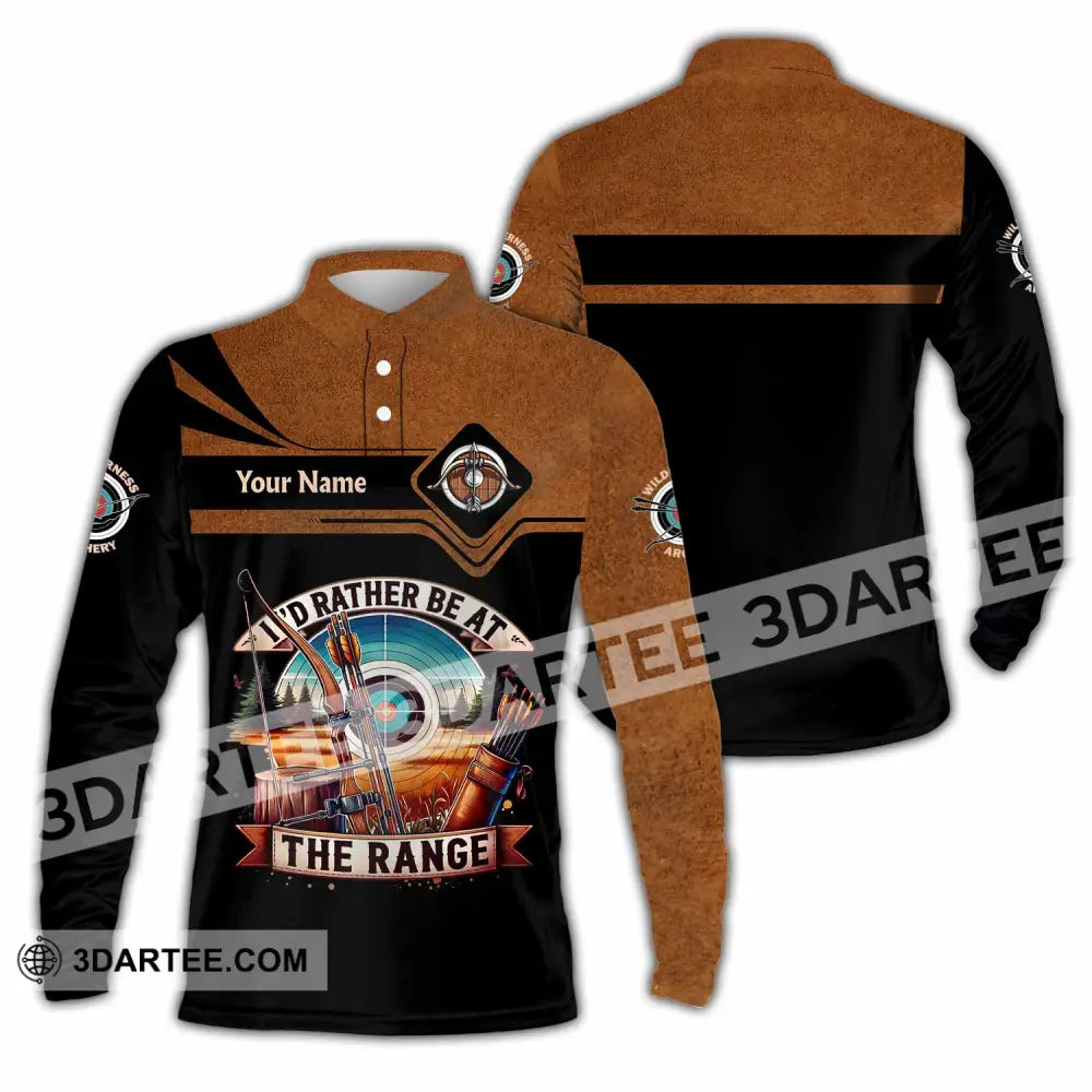 Unisex Shirt - Custom Dart 3D Shirt Long Sleeve Polo / S T-shirt
