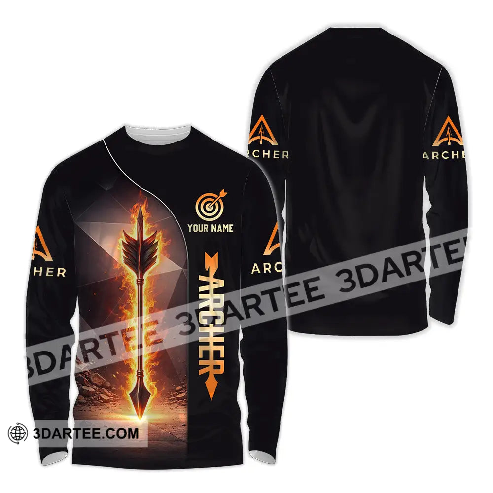 Unisex Shirt - Custom Archery 3D Shirt Long Sleeve Shirt / S T-shirt