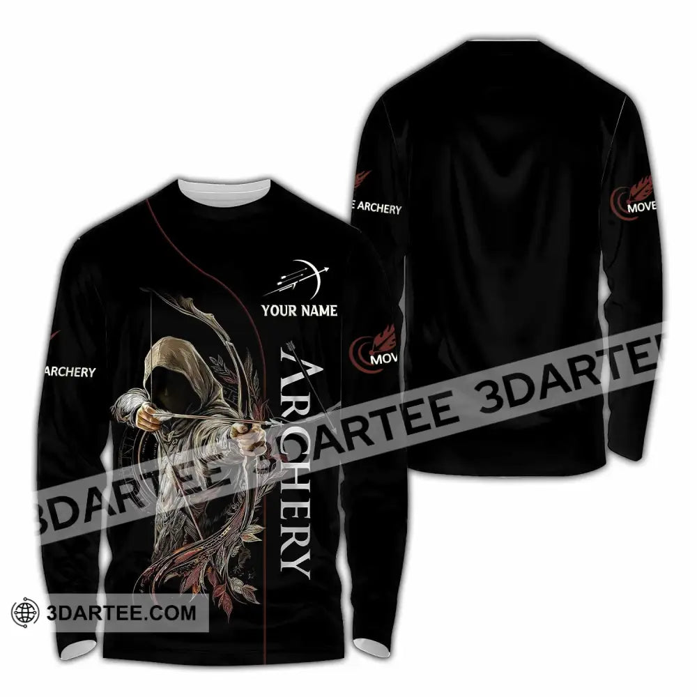 Unisex Shirt - Custom Archery 3D Shirt Long Sleeve Shirt / S T-shirt