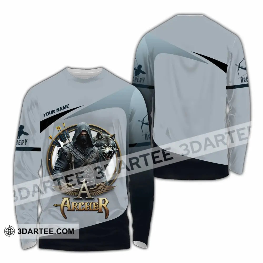 Unisex Shirt - Custom Archery 3D Shirt Long Sleeve Shirt / S T-shirt
