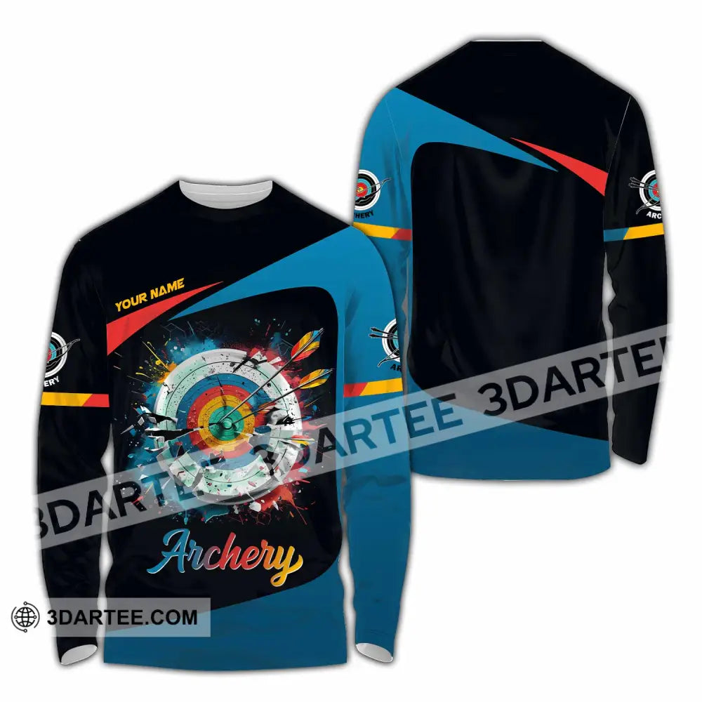 Unisex Shirt - Custom Archery 3D Shirt Long Sleeve Shirt / S T-shirt